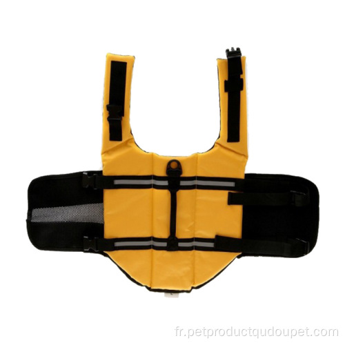 Gilets de sauvetage de combinaison flottante jaune réfléchissant